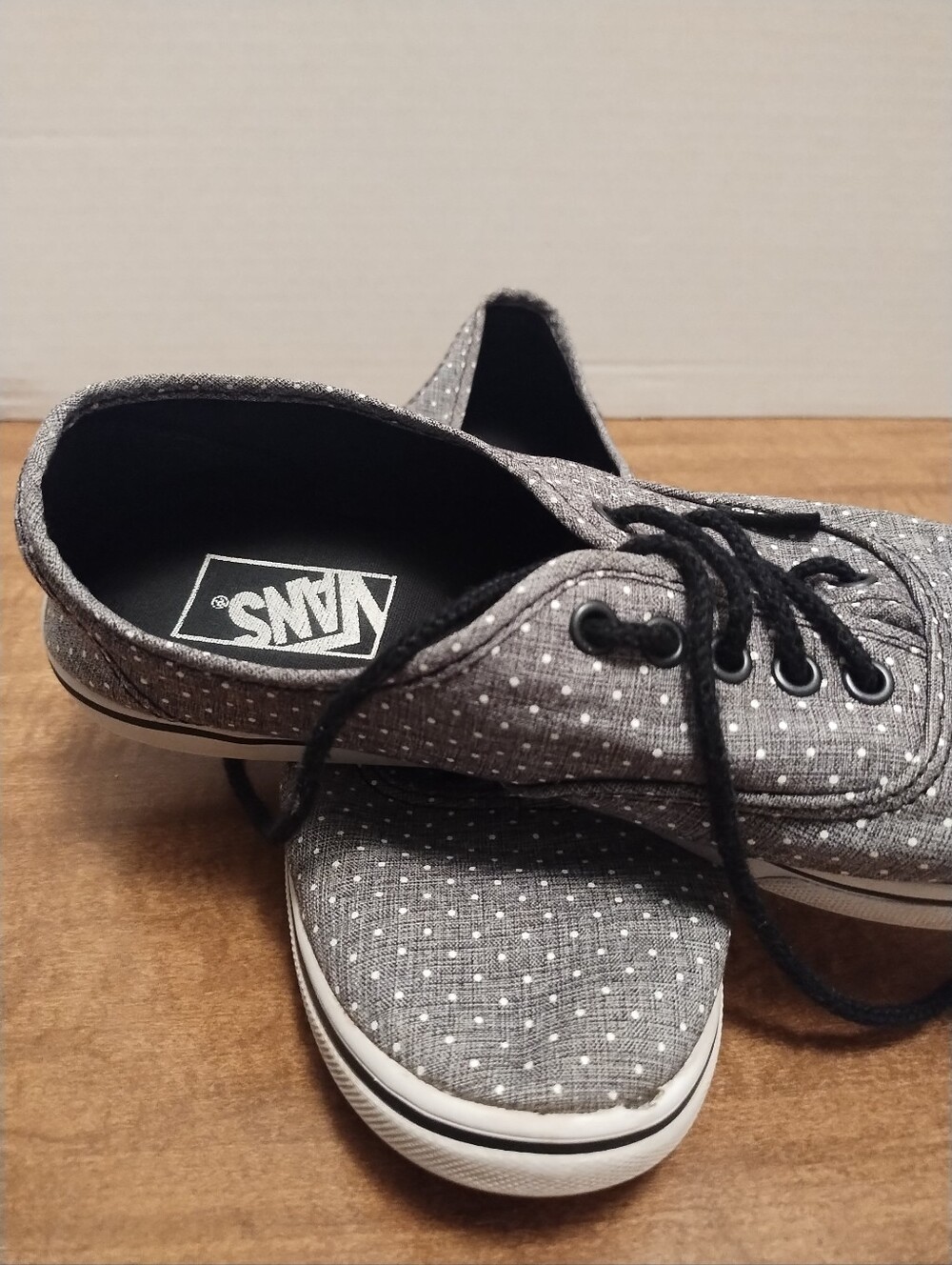 Vans Gray Polka Dot Low-Top Sneakers